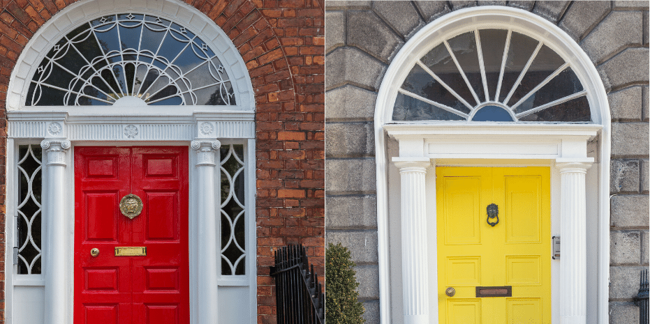 Two Georgian Doors in Dublin 