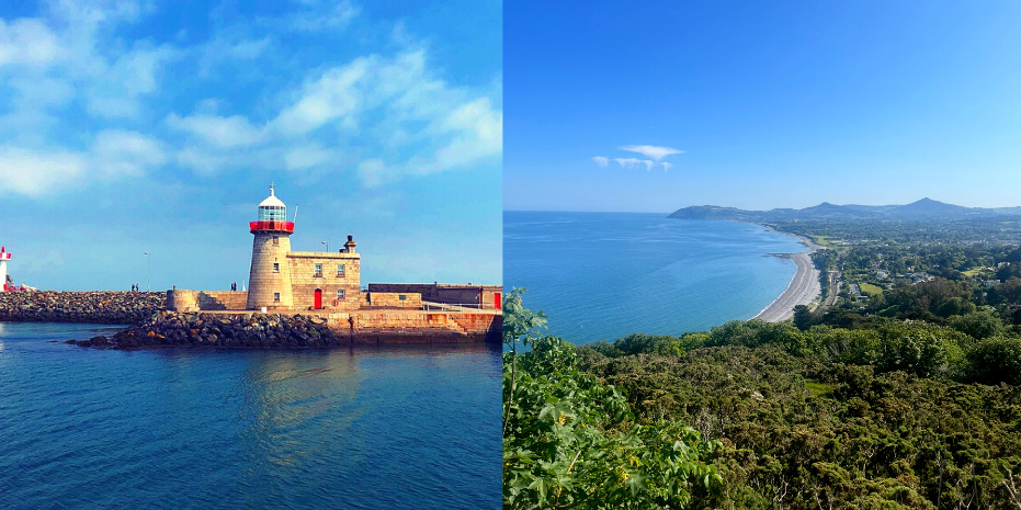 View of Killiney and Howth in Dublin