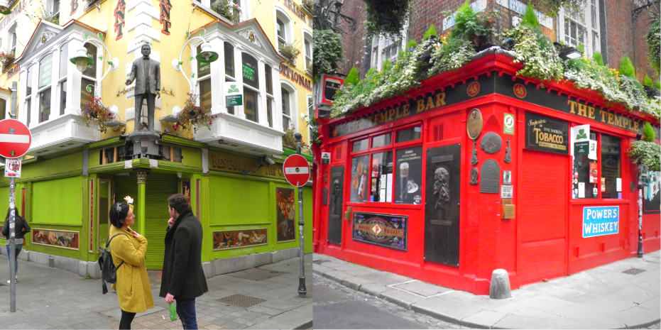 Oliver Stg Gogarty and The Temple Bar Pubs are two of the most popular for instagrammers